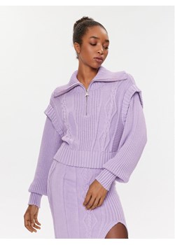 Patrizia Pepe Sweter 2K0203/K140-M472 Fioletowy Regular Fit ze sklepu MODIVO w kategorii Swetry damskie - zdjęcie 181200898