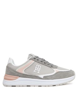 Tommy Hilfiger Sneakersy Casual Fashion Runner Mix FW0FW08324 Szary ze sklepu MODIVO w kategorii Buty sportowe damskie - zdjęcie 181201087