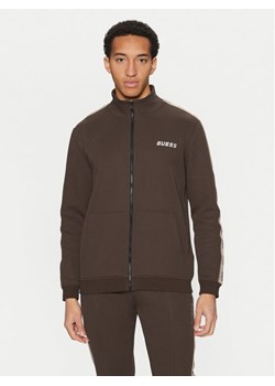 Guess Bluza Z2YQ10 KB3P2 Brązowy Regular Fit ze sklepu MODIVO w kategorii Bluzy męskie - zdjęcie 181201179