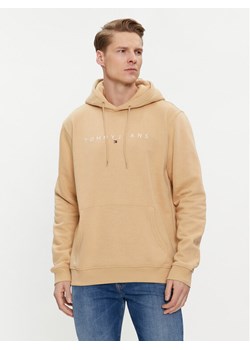 Tommy Jeans Bluza Linear Logo DM0DM17985 Beżowy Regular Fit ze sklepu MODIVO w kategorii Bluzy męskie - zdjęcie 181201205