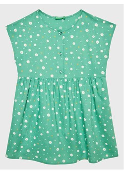 United Colors Of Benetton Sukienka codzienna 4EKJGV00M Zielony Regular Fit ze sklepu MODIVO w kategorii Sukienki dziewczęce - zdjęcie 181201219