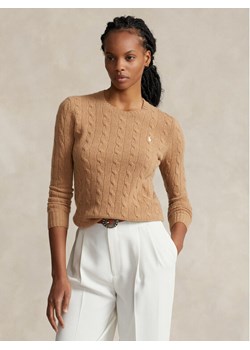 Polo Ralph Lauren Sweter 211910421002 Beżowy Regular Fit ze sklepu MODIVO w kategorii Swetry damskie - zdjęcie 181201316