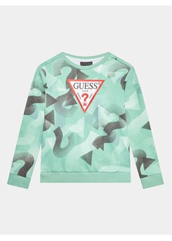 Guess Bluza L3YQ01 KA6R3 Turkusowy Regular Fit ze sklepu MODIVO w kategorii Bluzy chłopięce - zdjęcie 181201476