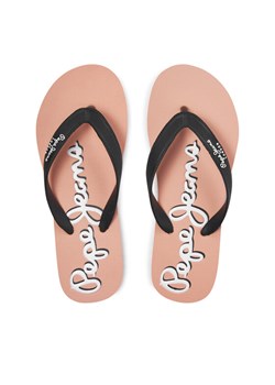 Pepe Jeans Japonki Bay Beach Brand W PLS70157 Czarny ze sklepu MODIVO w kategorii Klapki damskie - zdjęcie 181201516
