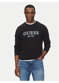 Guess Bluza M5GQ08 KCN01 Czarny Regular Fit ze sklepu MODIVO w kategorii Bluzy męskie - zdjęcie 181201575