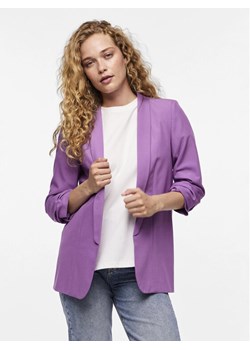Pieces Marynarka Bosella 17090996 Fioletowy Regular Fit ze sklepu MODIVO w kategorii Marynarki damskie - zdjęcie 181201625