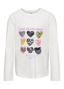Kids ONLY Bluzka Hollie 15275495 Biały Regular Fit ze sklepu MODIVO w kategorii Bluzki dziewczęce - zdjęcie 181202148