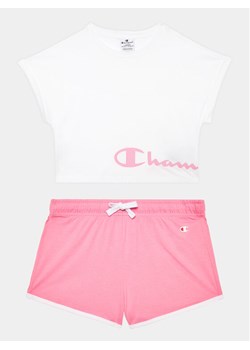 Champion Komplet t-shirt i spodenki 404624 Biały Regular Fit ze sklepu MODIVO w kategorii Komplety dziewczęce - zdjęcie 181202216