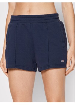 Tommy Jeans Szorty sportowe Essential DW0DW12626 Granatowy Regular Fit ze sklepu MODIVO w kategorii Szorty - zdjęcie 181202288