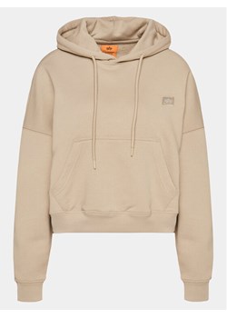 Alpha Industries Bluza Essentials 146041 Beżowy Relaxed Fit ze sklepu MODIVO w kategorii Bluzy damskie - zdjęcie 181202337
