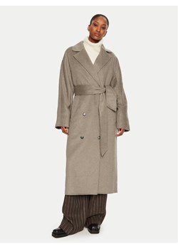 DAY BIRGER ÉT MIKKELSEN Płaszcz wełniany Howard DAY65243401 Beżowy Loose Fit ze sklepu MODIVO w kategorii Płaszcze damskie - zdjęcie 181202419