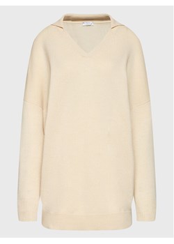 Peserico Easy Sweter M99809F07 09470 Beżowy Regular Fit ze sklepu MODIVO w kategorii Swetry damskie - zdjęcie 181202686