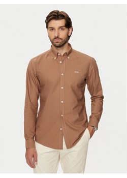 Boss Koszula H-Roan 50521996 Beżowy Slim Fit ze sklepu MODIVO w kategorii Koszule męskie - zdjęcie 181202767