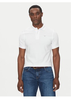 Barbour Polo Original Sports MML0358WH11 Biały Tailored Fit ze sklepu MODIVO w kategorii T-shirty męskie - zdjęcie 181202798