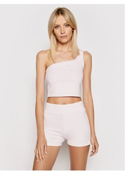 adidas Top Tennis Luxe Asymmetrical H56466 Różowy Regular Fit ze sklepu MODIVO w kategorii Bluzki damskie - zdjęcie 181202878