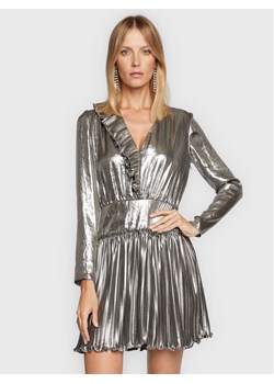 TWINSET Sukienka codzienna 222TT2272 Srebrny Regular Fit ze sklepu MODIVO w kategorii Sukienki - zdjęcie 181203149