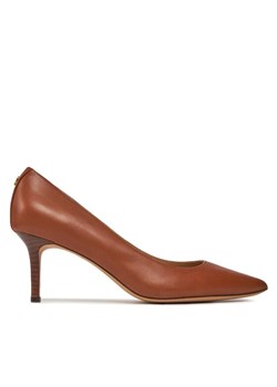 LAUREN RALPH LAUREN Szpilki 802940602002 Brązowy ze sklepu MODIVO w kategorii Czółenka - zdjęcie 181203318
