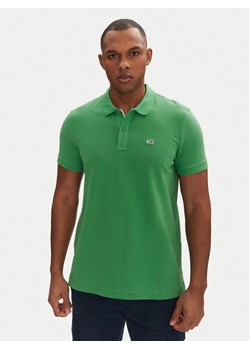 Tommy Jeans Polo DM0DM20676 Zielony Slim Fit ze sklepu MODIVO w kategorii T-shirty męskie - zdjęcie 181203416