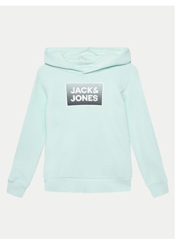 Jack&Jones Junior Bluza Steel 12249653 Zielony Regular Fit ze sklepu MODIVO w kategorii Bluzy chłopięce - zdjęcie 181203535