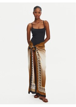 Max Mara Beachwear Chusta Ottico 2516541019 Brązowy ze sklepu MODIVO w kategorii Szaliki i chusty damskie - zdjęcie 181203755