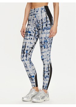 Reebok Legginsy Lux Perform Tight 100071104 Granatowy Slim Fit ze sklepu MODIVO w kategorii Spodnie damskie - zdjęcie 181203775