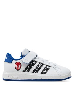 adidas Sneakersy Grand Court Spider-Man El K IF0925 Biały ze sklepu MODIVO w kategorii Buty sportowe dziecięce - zdjęcie 181203797