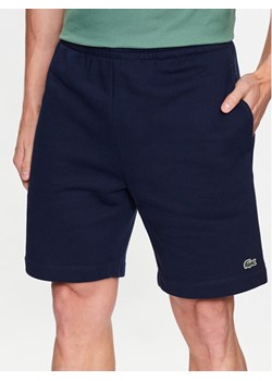 Lacoste Szorty sportowe GH9627 Granatowy Regular Fit ze sklepu MODIVO w kategorii Spodenki męskie - zdjęcie 181203876