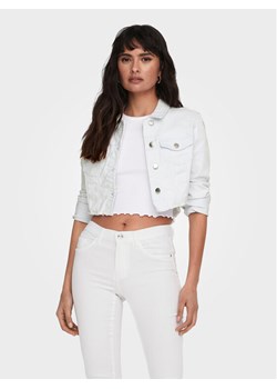 ONLY Kurtka jeansowa Wonder 15256098 Biały Regular Fit ze sklepu MODIVO w kategorii Kurtki damskie - zdjęcie 181204186
