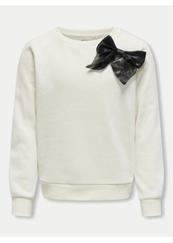 Kids ONLY Bluza 15331378 Écru Regular Fit ze sklepu MODIVO w kategorii Bluzy dziewczęce - zdjęcie 181204259