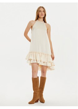 YAS Sukienka koktajlowa Eleanor 26034241 Écru Regular Fit ze sklepu MODIVO w kategorii Sukienki - zdjęcie 181204306