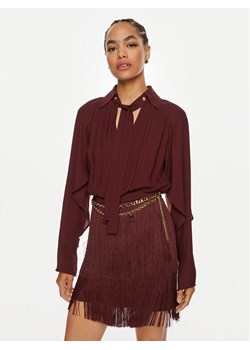 Elisabetta Franchi Sukienka koktajlowa AB-654-46E2 Bordowy Regular Fit ze sklepu MODIVO w kategorii Sukienki - zdjęcie 181204327