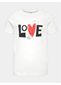 Kids ONLY T-Shirt Loovi 15317866 Biały Regular Fit ze sklepu MODIVO w kategorii Bluzki dziewczęce - zdjęcie 181204469
