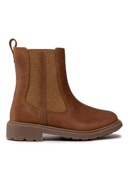 Clarks Botki Astrol Orin T 261541686 Brązowy ze sklepu MODIVO w kategorii Buty zimowe dziecięce - zdjęcie 181204528
