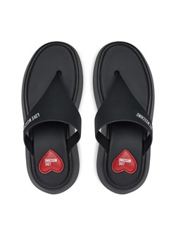 LOVE MOSCHINO Japonki JA28097I0II39000 Czarny ze sklepu MODIVO w kategorii Klapki damskie - zdjęcie 181204638
