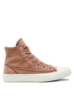 Converse Trampki Chuck Taylor All Star Patchwork A04676C Beżowy ze sklepu MODIVO w kategorii Trampki damskie - zdjęcie 181204725