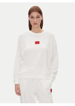 HUGO Bluza Neve_Sweatshirt 50531686 Écru Relaxed Fit ze sklepu MODIVO w kategorii Bluzy damskie - zdjęcie 181204998
