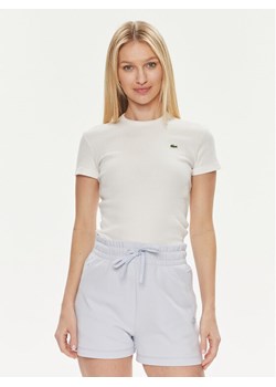 Lacoste T-Shirt TF5538 Biały Regular Fit ze sklepu MODIVO w kategorii Bluzki damskie - zdjęcie 181205005
