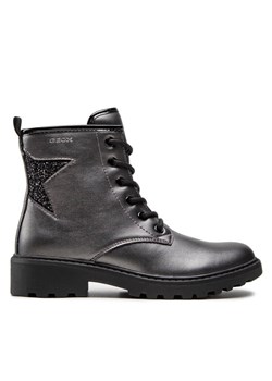 Geox Kozaki J Casey G. G J9420G 0NFEW C0062 S Srebrny ze sklepu MODIVO w kategorii Buty zimowe dziecięce - zdjęcie 181205155
