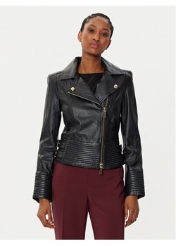 Marciano Guess Kurtka skórzana 5RGL11 7167Z Czarny Regular Fit ze sklepu MODIVO w kategorii Kurtki damskie - zdjęcie 181205177