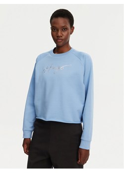 HUGO Bluza Darace 50534271 Błękitny Relaxed Fit ze sklepu MODIVO w kategorii Bluzy damskie - zdjęcie 181205188