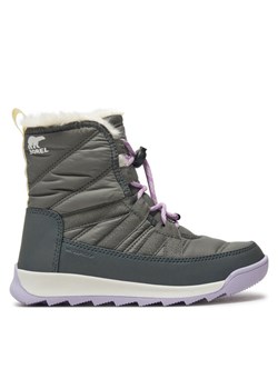Sorel Śniegowce Whitney™II Plus Lace Wp 2088591052 Szary ze sklepu MODIVO w kategorii Buty zimowe dziecięce - zdjęcie 181205227