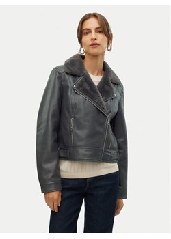 Vero Moda Kurtka z imitacji skóry Hailey 10250405 Szary Regular Fit ze sklepu MODIVO w kategorii Kurtki damskie - zdjęcie 181205336