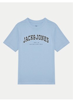 Jack&Jones Junior T-Shirt Caleb 12258924 Niebieski Relaxed Fit ze sklepu MODIVO w kategorii Bluzki dziewczęce - zdjęcie 181205346
