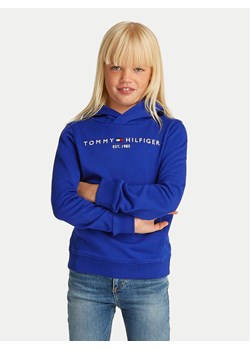 Tommy Hilfiger Bluza Essential KS0KS00205 D Niebieski Regular Fit ze sklepu MODIVO w kategorii Bluzy dziewczęce - zdjęcie 181205448