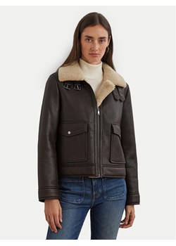 LAUREN RALPH LAUREN Kurtka z imitacji skóry 297957530001 Brązowy Regular Fit ze sklepu MODIVO w kategorii Kurtki damskie - zdjęcie 181205549