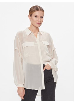 DKNY Koszula P3KMGV44 Beżowy Relaxed Fit ze sklepu MODIVO w kategorii Koszule damskie - zdjęcie 181205628