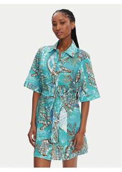 Seafolly Sukienka koszulowa La Mer 55422-DR Turkusowy Regular Fit ze sklepu MODIVO w kategorii Sukienki - zdjęcie 181205667