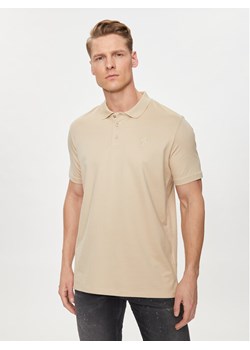 KARL LAGERFELD Polo 745028 542232 Beżowy Regular Fit ze sklepu MODIVO w kategorii T-shirty męskie - zdjęcie 181205966