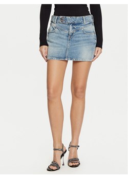 Guess Spódnica jeansowa W5RD96 D5LR1 Niebieski Regular Fit ze sklepu MODIVO w kategorii Spódnice - zdjęcie 181206099