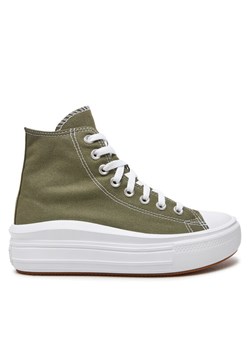 Converse Trampki Chuck Taylor All Star Move Platform A08295C Zielony ze sklepu MODIVO w kategorii Trampki damskie - zdjęcie 181206259